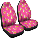 Pink Banana Pattern Print Universal Fit Car Seat Covers 102422