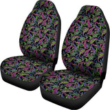 Pink Blue And Green Paisley Print Universal Fit Car Seat Covers 102422