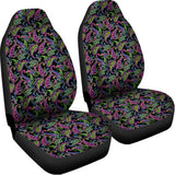 Pink Blue And Green Paisley Print Universal Fit Car Seat Covers 102422