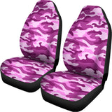 Pink Camouflage Print Universal Fit Car Seat Covers 102422