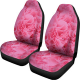 Pink Carnation Flower Print Universal Fit Car Seat Covers 102422