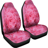 Pink Carnation Flower Print Universal Fit Car Seat Covers 102422