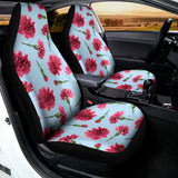 Pink Carnation Pattern Print Universal Fit Car Seat Covers 102422