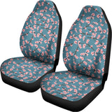 Pink Cherry Blossom Pattern Print Universal Fit Car Seat Covers 102422