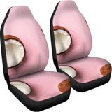 Pink Coconut Pattern Print Universal Fit Car Seat Covers 102422