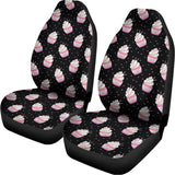 Pink Cupcake Pattern Print Universal Fit Car Seat Covers 102422