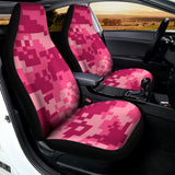 Pink Digital Camo Pattern Print Universal Fit Car Seat Covers 102422