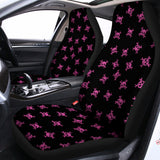 Pink Emo Skull Pattern Print Universal Fit Car Seat Covers 102422