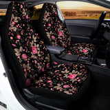 Pink Floral Flower Pattern Print Universal Fit Car Seat Covers 102422
