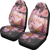Pink Flowers Print Universal Fit Car Seat Covers 102422
