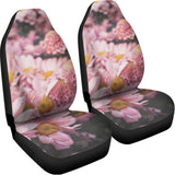Pink Flowers Print Universal Fit Car Seat Covers 102422