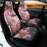 Pink Flowers Print Universal Fit Car Seat Covers 102422