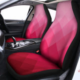 Pink Geometric Square Pattern Print Universal Fit Car Seat Covers 102422