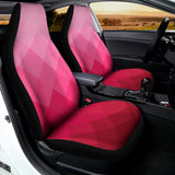 Pink Geometric Square Pattern Print Universal Fit Car Seat Covers 102422