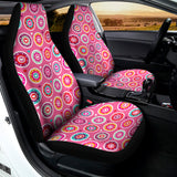 Pink Girly Flower Pattern Print Universal Fit Car Seat Covers 102422