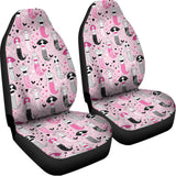 Pink Girly Mermaid Pattern Print Universal Fit Car Seat Covers 102422