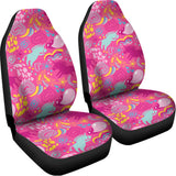 Pink Girly Unicorn Print Universal Fit Car Seat Covers 102422