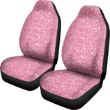 Pink (NOT Real) Glitter Print Universal Fit Car Seat Covers 102422