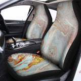 Pink Gold Liquid Marble Print Universal Fit Car Seat Covers 102422