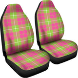 Pink Green And White Tartan Print Universal Fit Car Seat Covers 102422