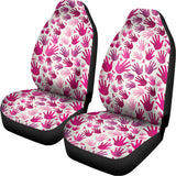 Pink Hand Breast Cancer Pattern Print Universal Fit Car Seat Covers 102422