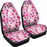 Pink Hand Breast Cancer Pattern Print Universal Fit Car Seat Covers 102422
