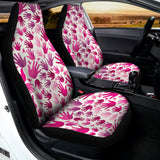 Pink Hand Breast Cancer Pattern Print Universal Fit Car Seat Covers 102422