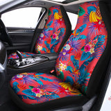 Pink Hawaiian Fruits Pattern Print Universal Fit Car Seat Covers 102422