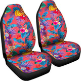 Pink Hawaiian Fruits Pattern Print Universal Fit Car Seat Covers 102422