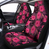 Pink Hawaiian Hibiscus Pattern Print Universal Fit Car Seat Covers 102422