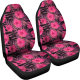 Pink Hawaiian Hibiscus Pattern Print Universal Fit Car Seat Covers 102422