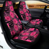 Pink Hawaiian Hibiscus Pattern Print Universal Fit Car Seat Covers 102422
