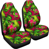 Pink Hawaiian Tropical Pattern Print Universal Fit Car Seat Covers 102422