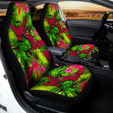 Pink Hawaiian Tropical Pattern Print Universal Fit Car Seat Covers 102422