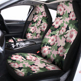 Pink Hibiscus Flower Camouflage Print Universal Fit Car Seat Covers 102422