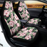 Pink Hibiscus Flower Camouflage Print Universal Fit Car Seat Covers 102422