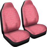Pink Knitted Pattern Print Universal Fit Car Seat Covers 102422