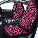 Pink Leopard Print Universal Fit Car Seat Covers 102422
