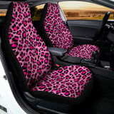 Pink Leopard Print Universal Fit Car Seat Covers 102422