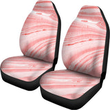Pink Liquid Marble Print Universal Fit Car Seat Covers 102422
