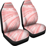 Pink Liquid Marble Print Universal Fit Car Seat Covers 102422