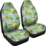Pink Lotus Pattern Print Universal Fit Car Seat Covers 102422