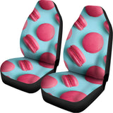 Pink Macarons Print Universal Fit Car Seat Covers 102422
