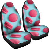 Pink Macarons Print Universal Fit Car Seat Covers 102422