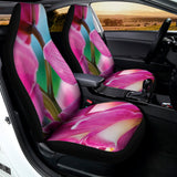 Pink Orchid Flower Print Universal Fit Car Seat Covers 102422
