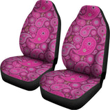 Pink Paisley Pattern Print Universal Fit Car Seat Covers 102422