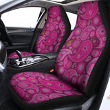 Pink Paisley Pattern Print Universal Fit Car Seat Covers 102422