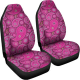 Pink Paisley Pattern Print Universal Fit Car Seat Covers 102422
