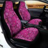 Pink Paisley Pattern Print Universal Fit Car Seat Covers 102422