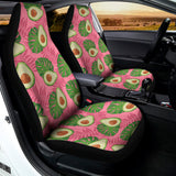 Pink Palm Leaf Avocado Print Universal Fit Car Seat Covers 102422